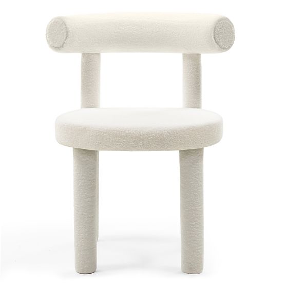 Dining Chair Pedro 2.0, Ecru, Boucle
