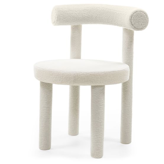 Dining Chair Pedro 2.0, Ecru, Boucle
