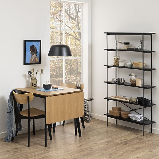 Dining Chair Roxby Black/Oak