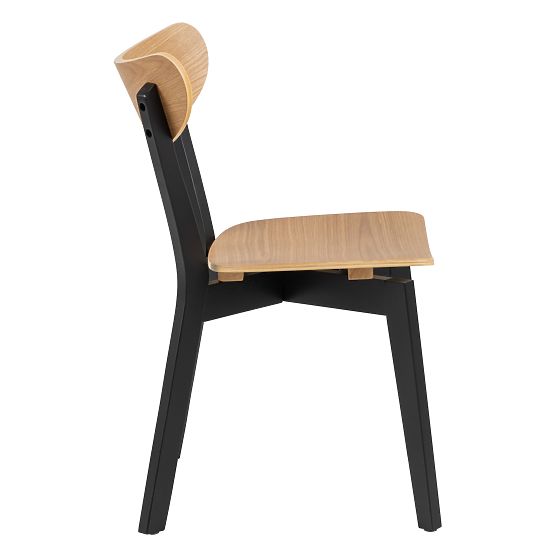 Dining Chair Roxby Black/Oak