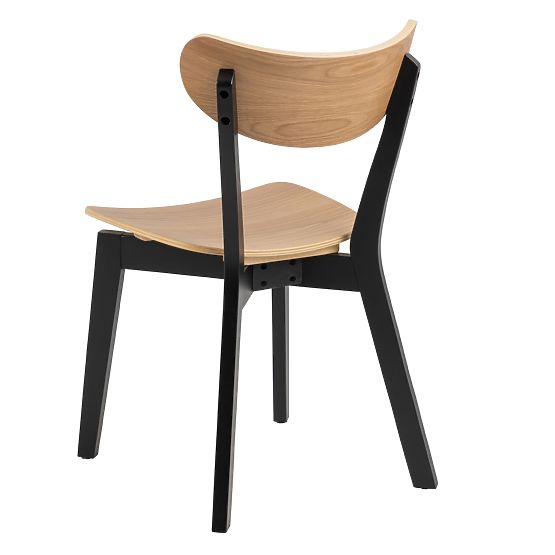 Dining Chair Roxby Black/Oak