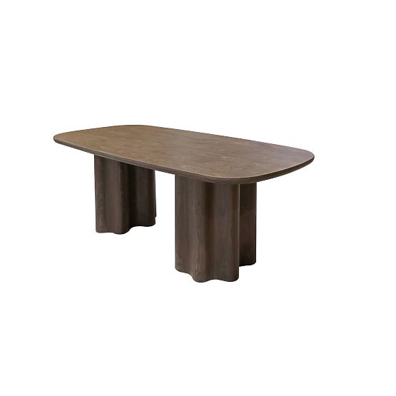 Dining Table Jalo 200x100 cm, Dark Walnut