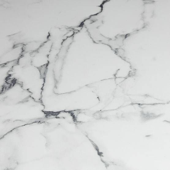 Dining Table Kairo 120 cm, Round, Dark Beige, Marble