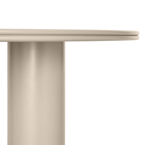 Dining Table Kairo 120 cm, Round, Dark Beige