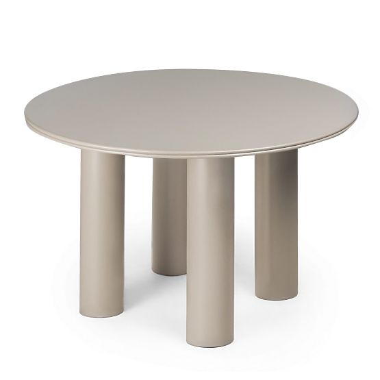 Dining Table Kairo 120 cm, Round, Dark Beige