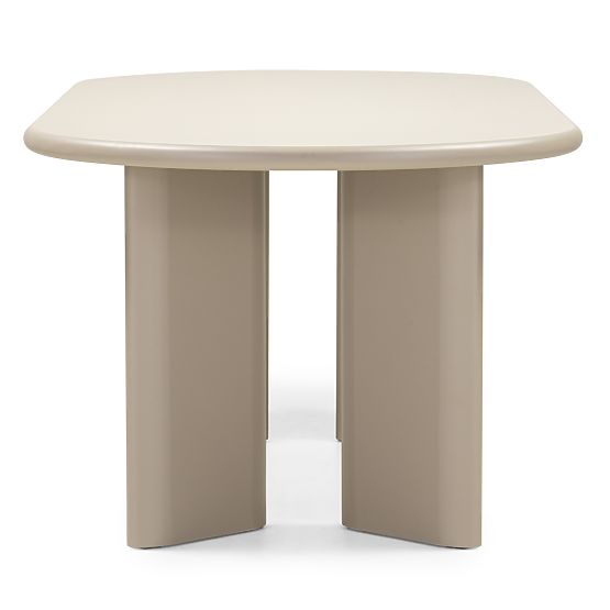 Dining Table Lima 220 cm, Dark Beige, Oval