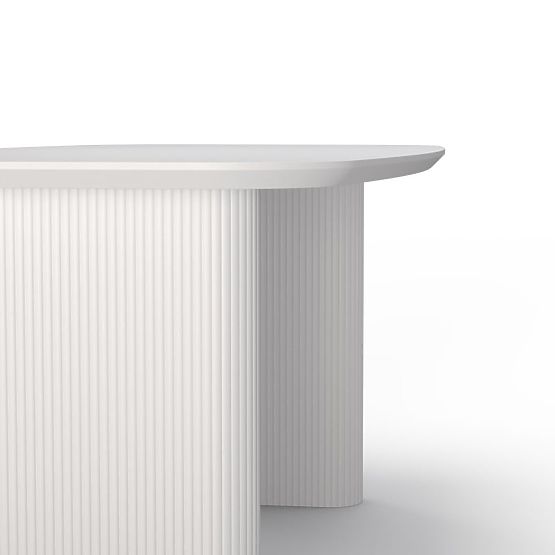 Dining Table Mesilla White, Slats