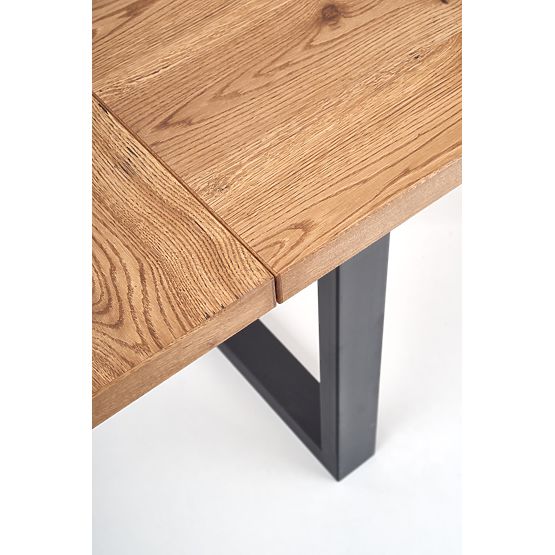 Dining Table PEREZ - Light Oak/Black
