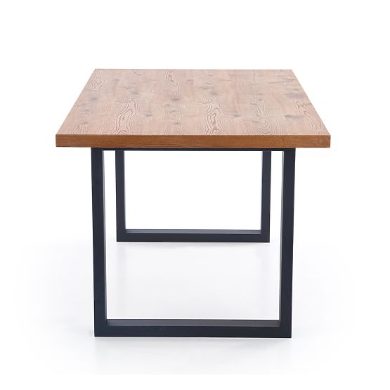 Dining Table PEREZ - Light Oak/Black