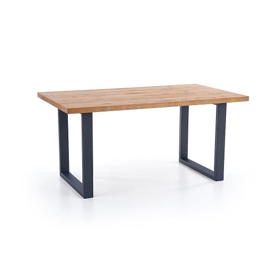 Dining Table PEREZ - Light Oak/Black