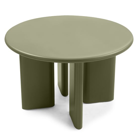 Dining Table Poem 120 cm, Round, Olive, Matte