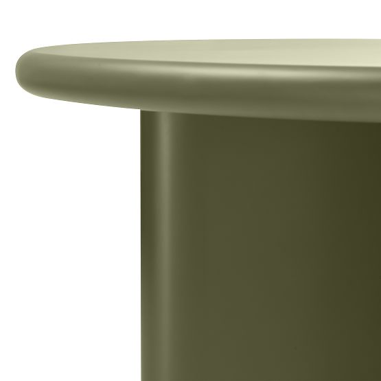 Dining Table Poem 120 cm, Round, Olive, Matte