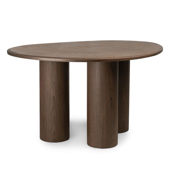 Dining Table Vesper 140 cm, Dark Walnut