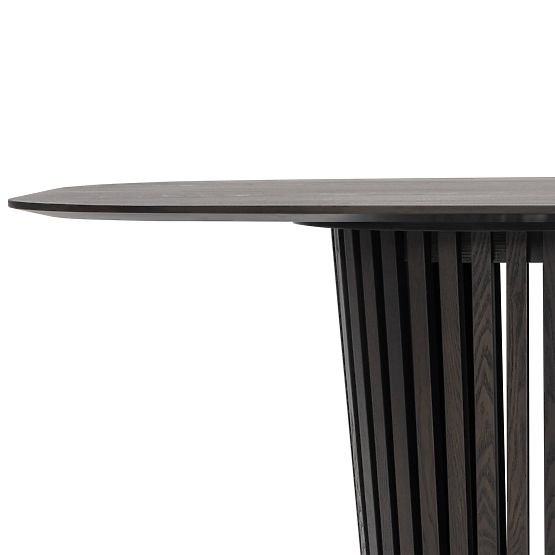 Dining Table with Slats Araia Black Ash