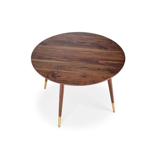 DOMENICO Table Top - Walnut, Legs - Walnut / Gold (2p=1pc)