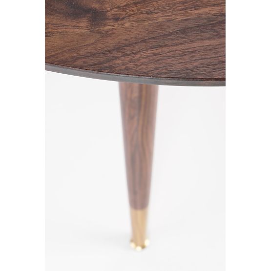 DOMENICO Table Top - Walnut, Legs - Walnut / Gold (2p=1pc)