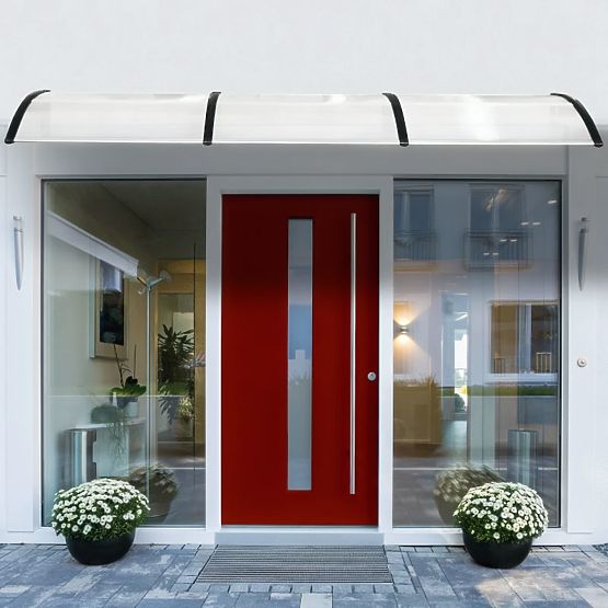 Door Canopy 100x80 cm Polycarbonate Cover 100x80 cm