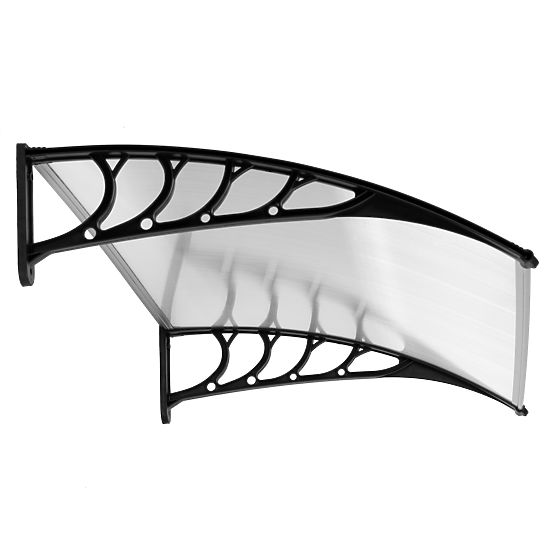 Door Canopy 120x100 cm Shelter Protection Polycarbonate