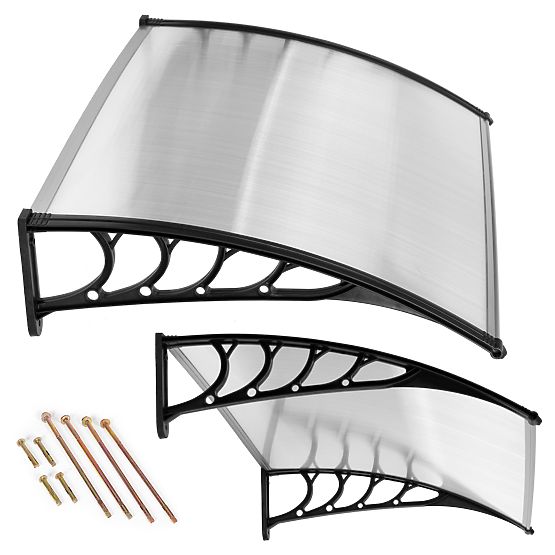 Door Canopy 150x100 cm Shelter Protection Polycarbonate