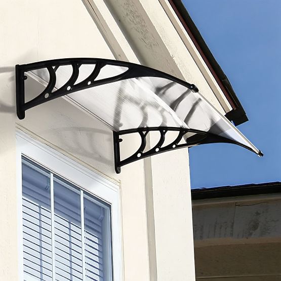 Door Canopy 150x100 cm Shelter Protection Polycarbonate