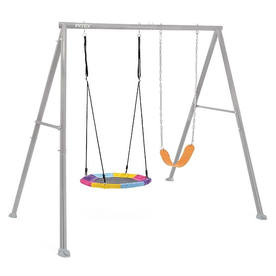 Double Garden Swing Children's Playground for Kids Bird's Nest INTEX 44126