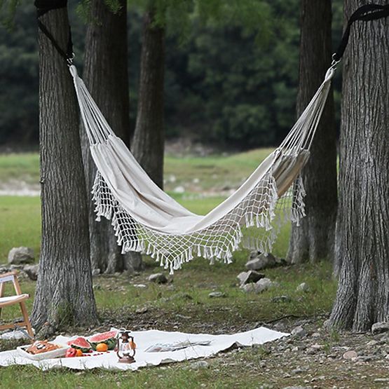 Double Person Braided Rope Hammock 400256