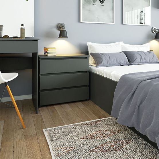 DRESSER CL3 3DR CLP PK GRAPHITE GRAY