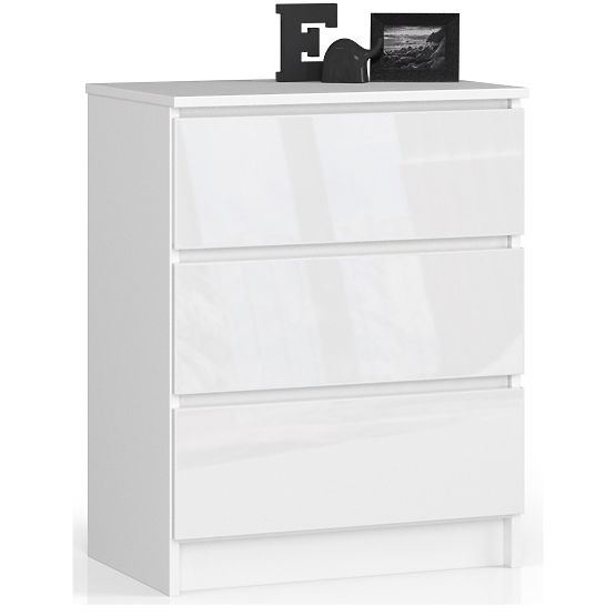 DRESSER K60 3 DRAWERS CLP PK WHITE GLOSS