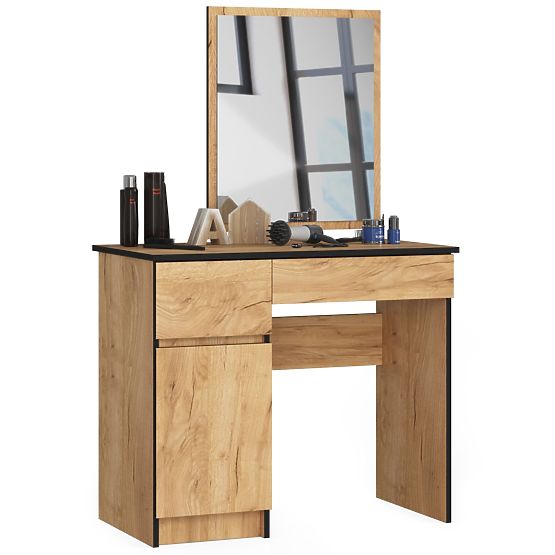 Dressing Table with Mirror CLP P-2/SL Left PK Oak Craft