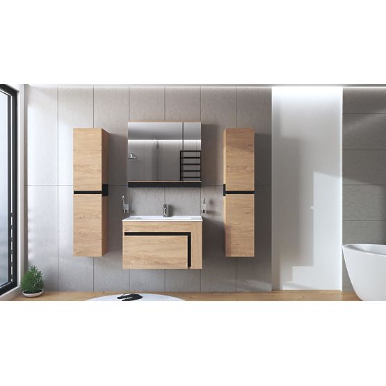 DUESA Cabinet Under Sink 80/1S Golden Oak (1p=1pc)
