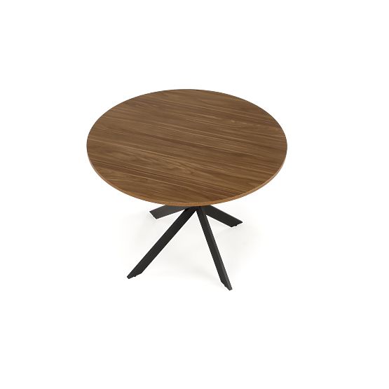 EDGAR Table, Top - Walnut, Legs - Black (2p=1pc)