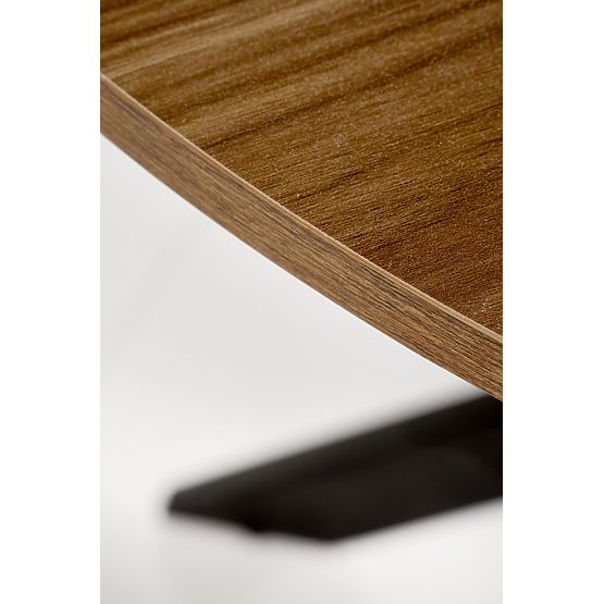 EDGAR Table, Top - Walnut, Legs - Black (2p=1pc)