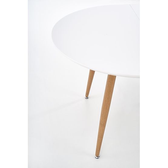 EDWARD Extendable Table Honey Oak / White; Legs: Honey Oak (2p=1pc)