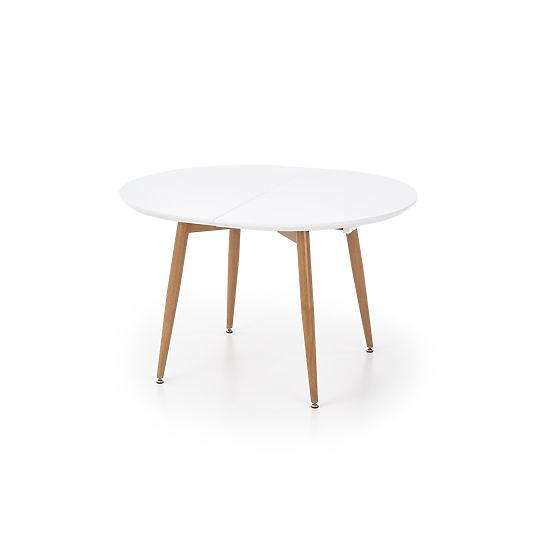 EDWARD Extendable Table Honey Oak / White; Legs: Honey Oak (2p=1pc)