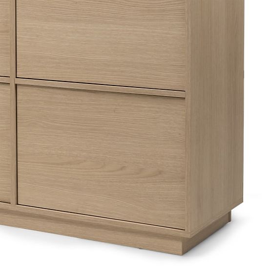 Eight-Door Japandi Sideboard in Lindberg Oak