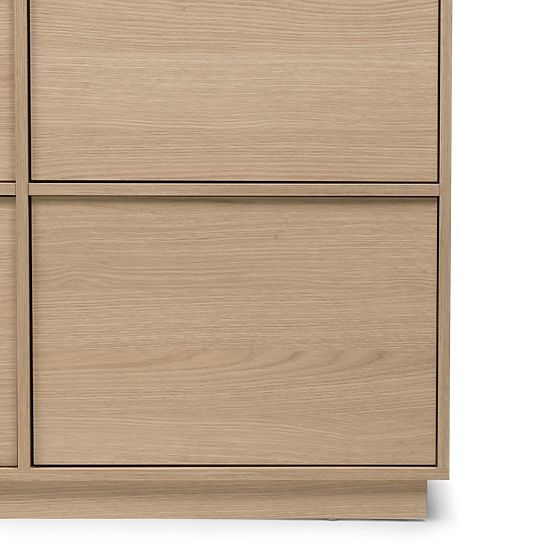 Eight-Door Japandi Sideboard in Lindberg Oak