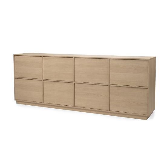Eight-Door Japandi Sideboard in Lindberg Oak