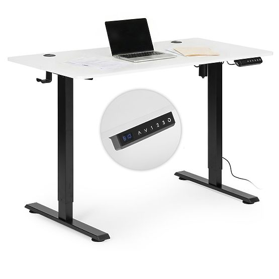 Electric Adjustable Desk 120x60 cm, Adjustable Height 72-117 cm ModernHome