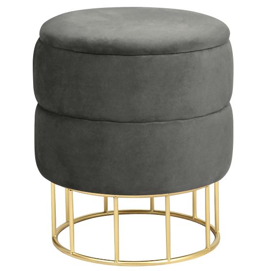ELZA GRAPHITE POUF