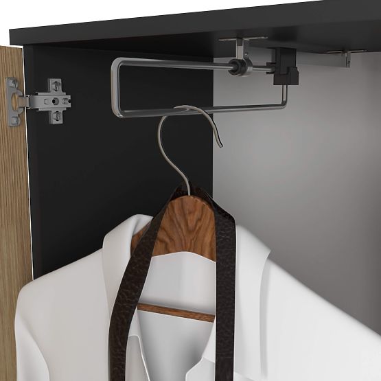 ENTRO PK HALLWAY SET BLACK / ARTISAN OAK