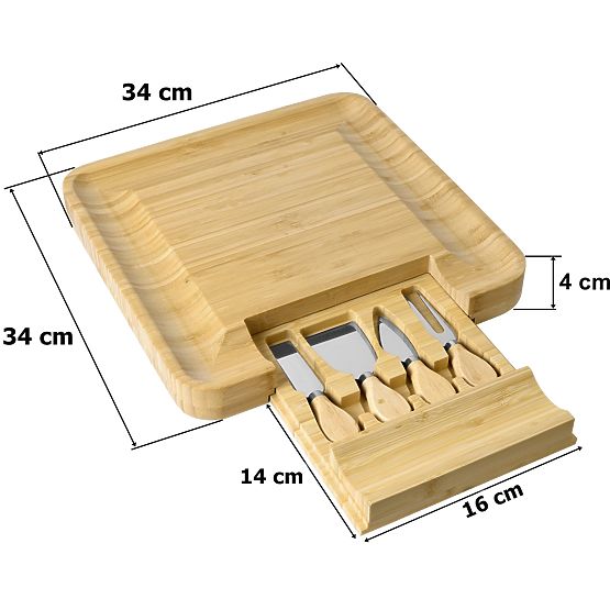 Estera Bamboo Snack and Cheese Board