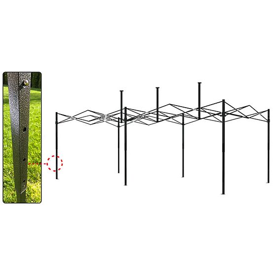 Express Commercial Pavilion - 3x6 m - Black