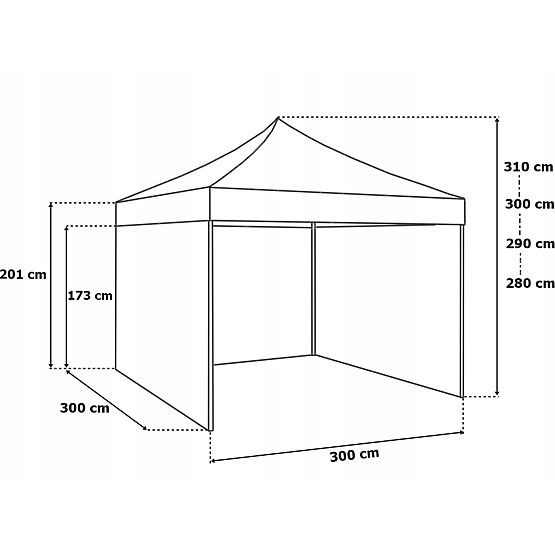 Express Trade Pavilion 3x3 m Blue