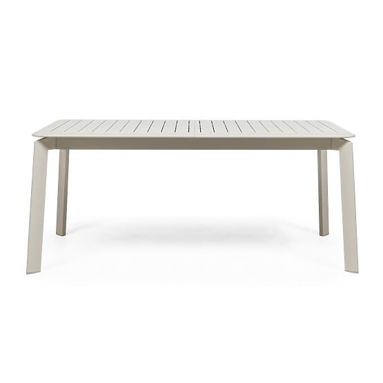 Extendable Garden Table Canelli 175-234 cm, Aluminum, Rectangular, Light Beige