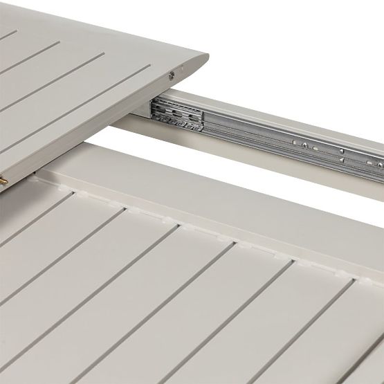 Extendable Garden Table Canelli 175-234 cm, Aluminum, Rectangular, Light Beige