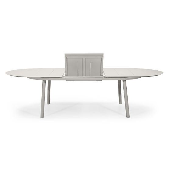Extendable Garden Table Marinelli 230-300 cm, Aluminum, Light Beige