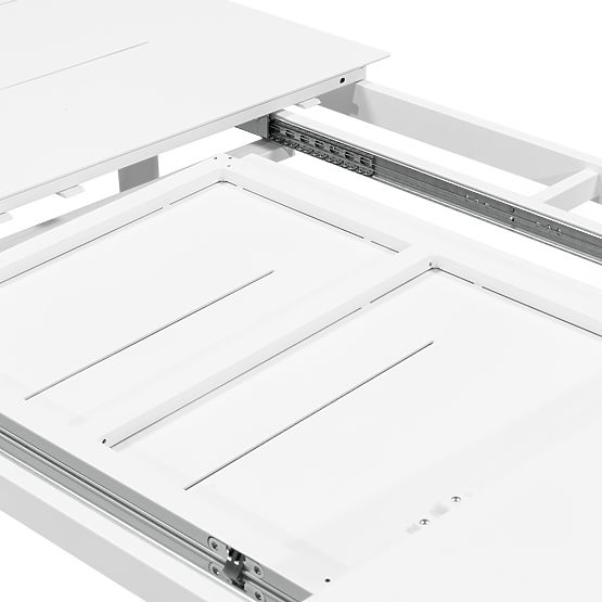 Extendable Garden Table Marinelli 230-300 cm, Aluminum, White