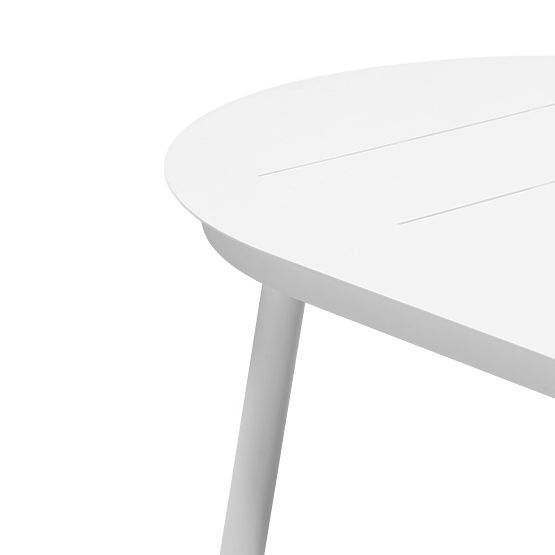 Extendable Garden Table Marinelli 230-300 cm, Aluminum, White