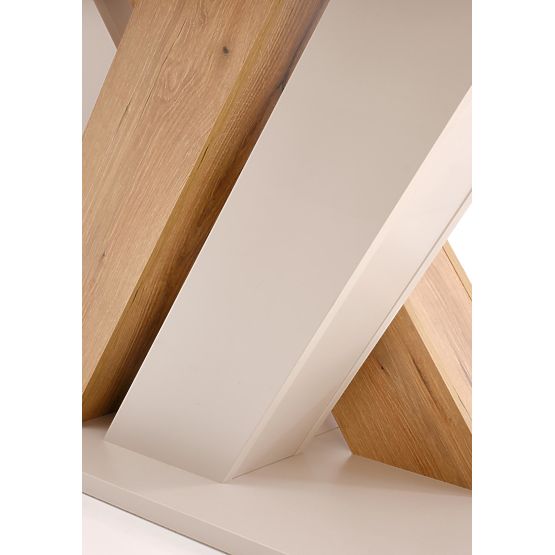 Extendable Table BRANDON 160-200/90 cm Cashmere/Cremona Oak (2p=1pc)