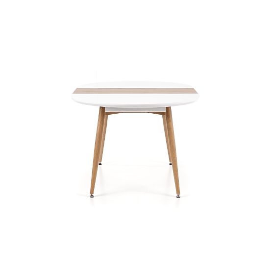 Extendable Table EDWARD White / San Remo Oak (2p=1pc)